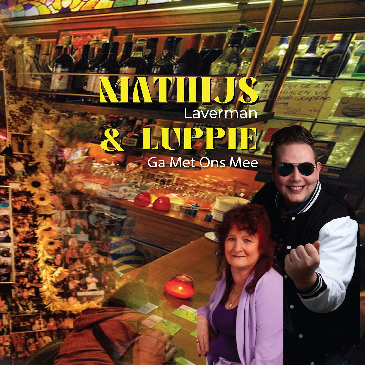 MATTHIJS LAVERMAN & LUPPIE – GA MET ONS MEE  Het was een tijdje stil rondom Mathijs Laverman, maar hij is terug. Samen met volkszangeres Luppie  uit Drachten heeft hij een duet opgenomen ‘Ga Met Ons Mee’. Mathijs en Luppie ontmoetten elkaar  tijdens een optreden en er was meteen een klik. Daardoor ontstond er het idee om samen een single  te maken. Producer/songschrijver Gerto Heupink werd benaderd, en inmiddels is ‘Ga Met Me Mee’  een feit. Onder de vrolijke klanken van dit liedje schuilt een diepere boodschap; of je arm bent of rijk,  problemen hebt of niet, wie je ook bent; in de kroeg is iedereen gelijk! Dat zie je ook terug in de  bijbehorende videoclip.